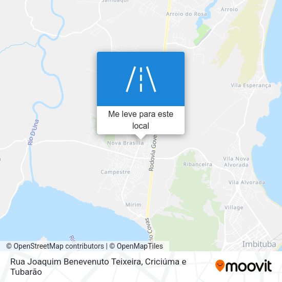 Rua Joaquim Benevenuto Teixeira mapa