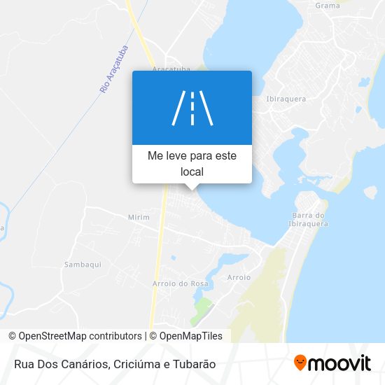 Rua Dos Canários mapa