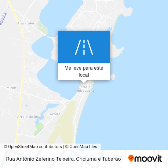 Rua Antônio Zeferino Teixeira mapa