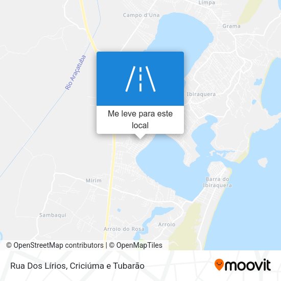 Rua Dos Lírios mapa