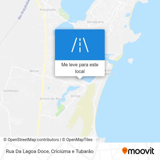 Rua Da Lagoa Doce mapa