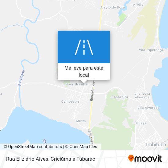 Rua Eliziário Alves mapa