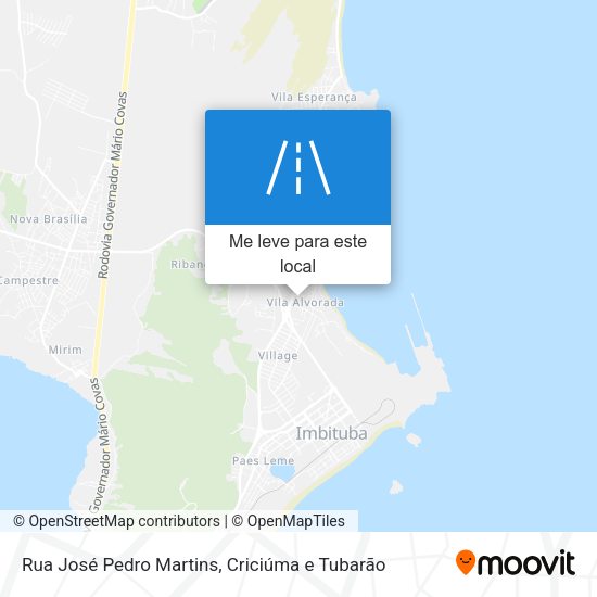 Rua José Pedro Martins mapa