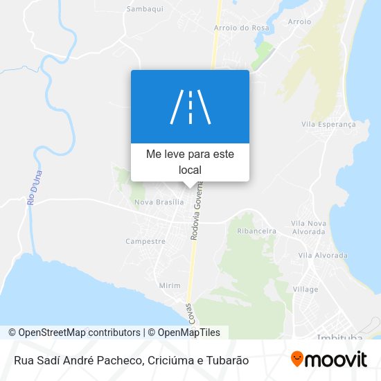 Rua Sadí André Pacheco mapa