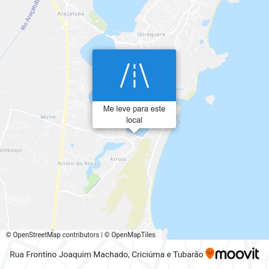 Rua Frontino Joaquim Machado mapa