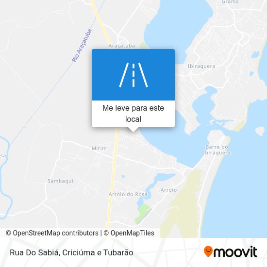 Rua Do Sabiá mapa