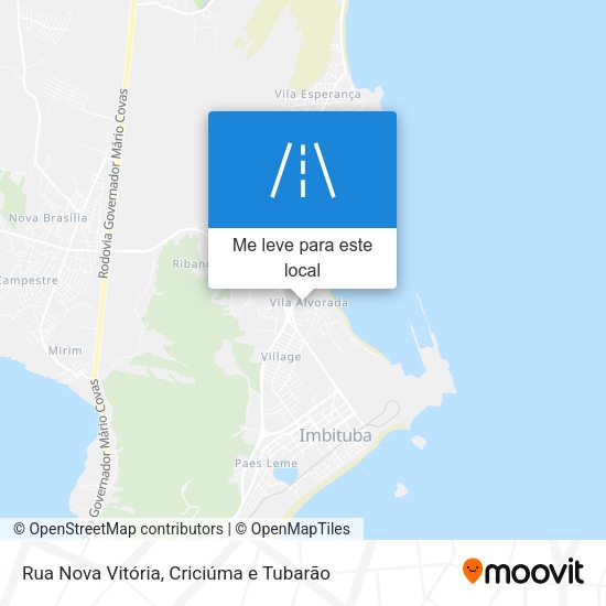 Rua Nova Vitória mapa