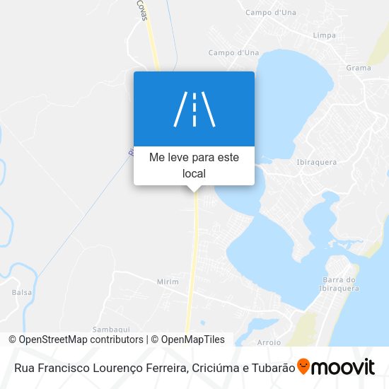 Rua Francisco Lourenço Ferreira mapa