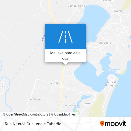 Rua Niterói mapa
