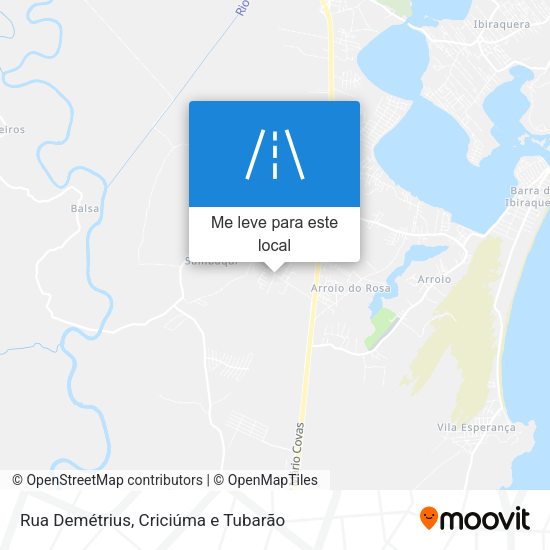 Rua Demétrius mapa