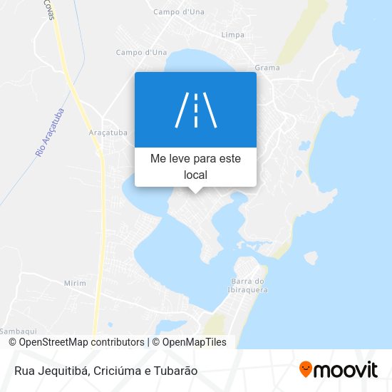 Rua Jequitibá mapa