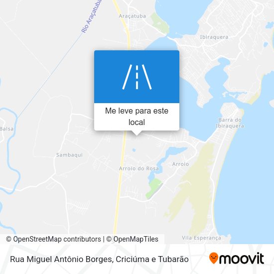 Rua Miguel Antônio Borges mapa