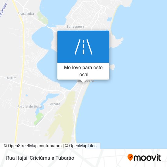 Rua Itajaí mapa