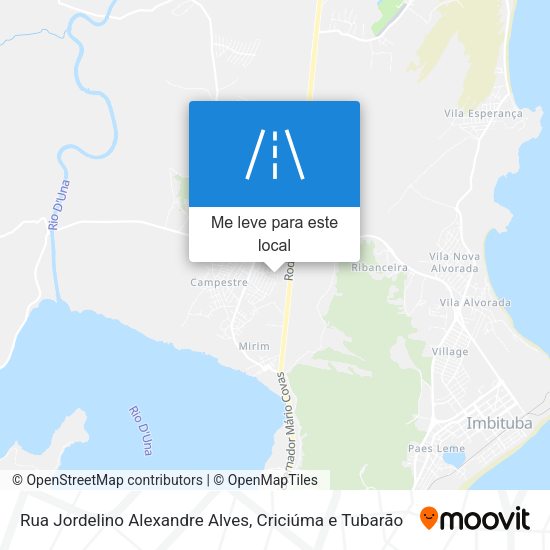 Rua Jordelino Alexandre Alves mapa