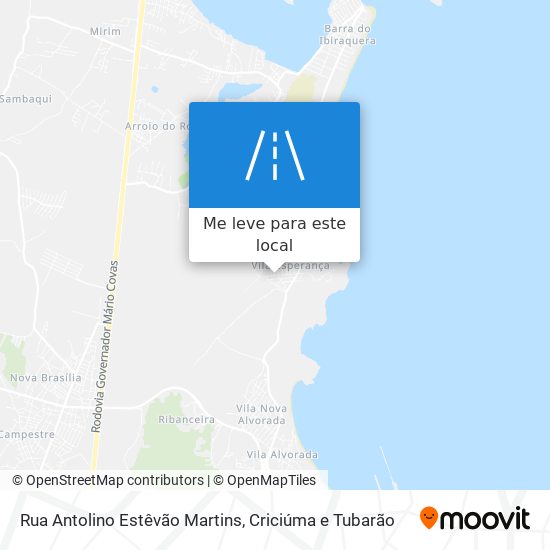 Rua Antolino Estêvão Martins mapa