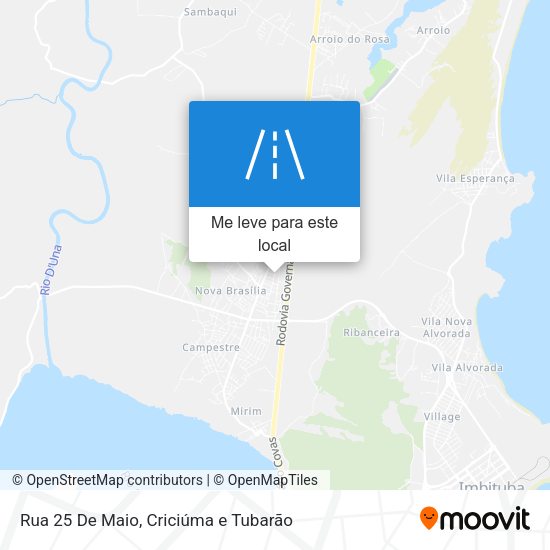 Rua 25 De Maio mapa