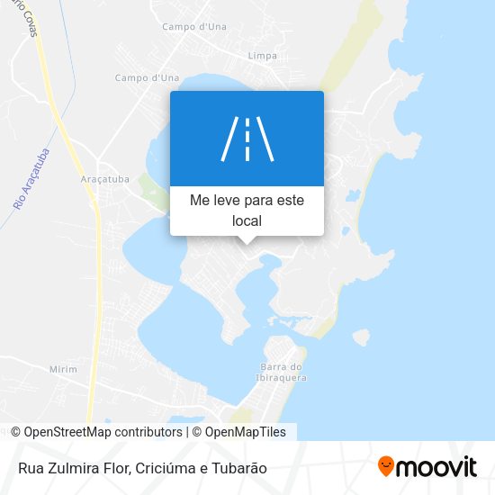 Rua Zulmira Flor mapa