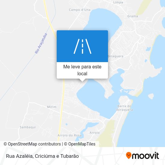 Rua Azaléia mapa