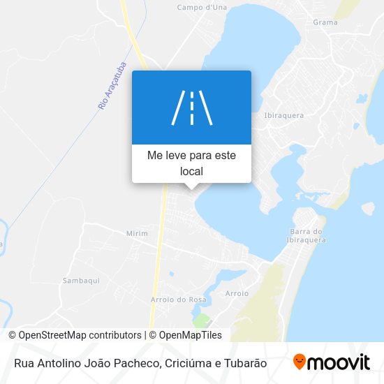 Rua Antolino João Pacheco mapa