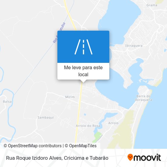 Rua Roque Izidoro Alves mapa