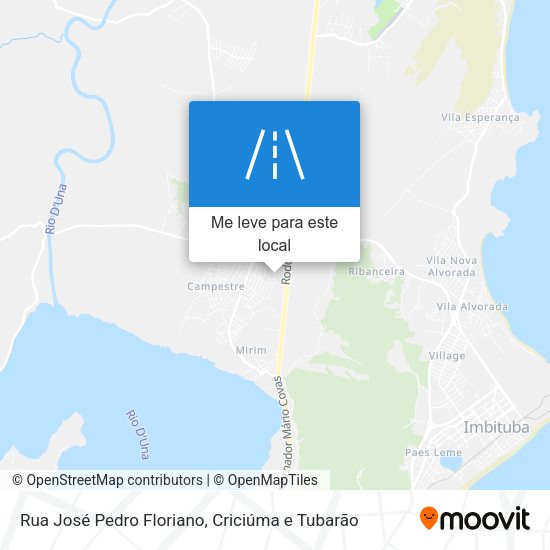 Rua José Pedro Floriano mapa