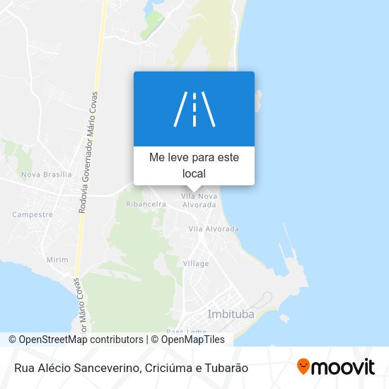 Rua Alécio Sanceverino mapa