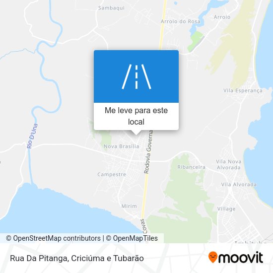 Rua Da Pitanga mapa