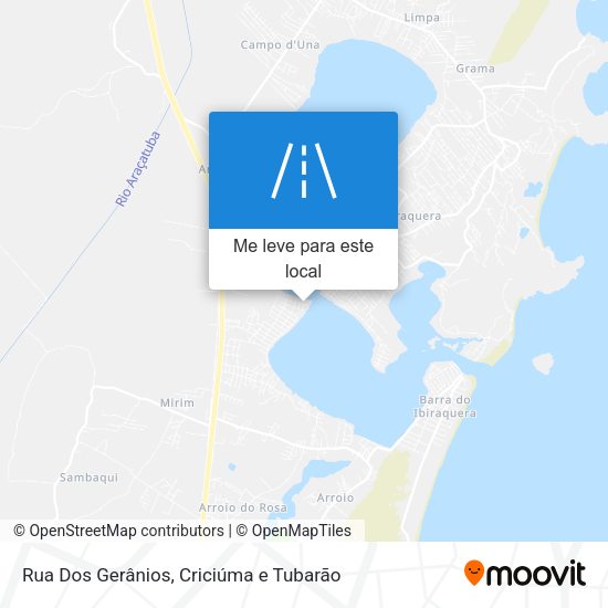 Rua Dos Gerânios mapa