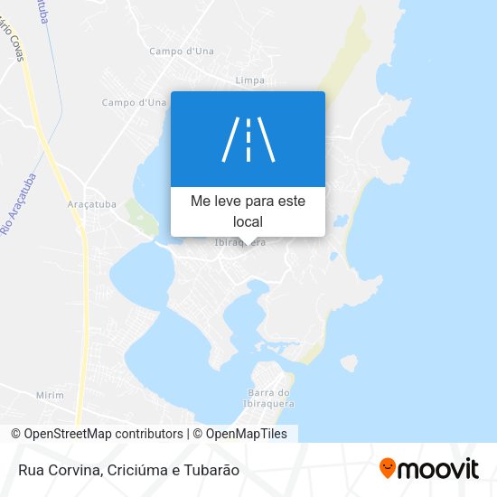 Rua Corvina mapa