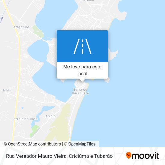 Rua Vereador Mauro Vieira mapa