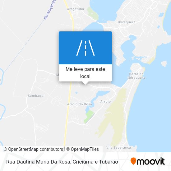 Rua Dautina Maria Da Rosa mapa