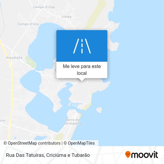 Rua Das Tatuíras mapa