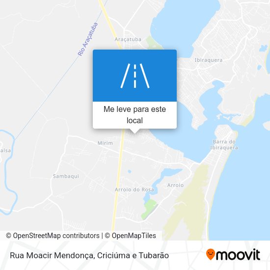Rua Moacir Mendonça mapa