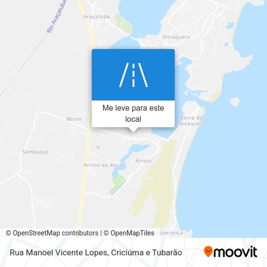 Rua Manoel Vicente Lopes mapa