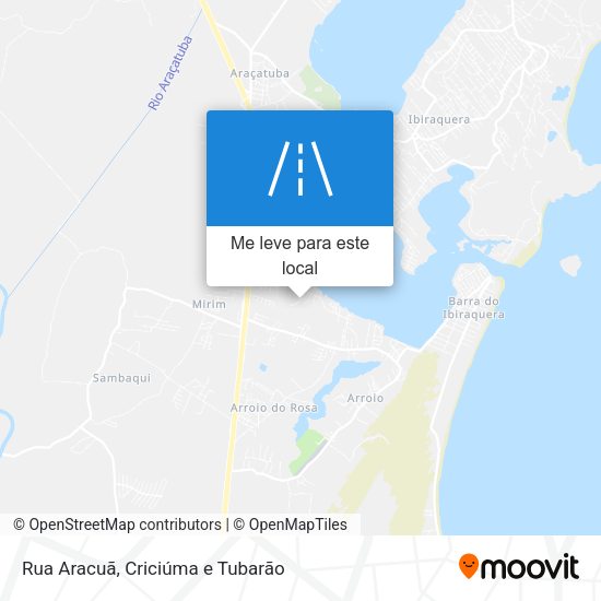 Rua Aracuã mapa