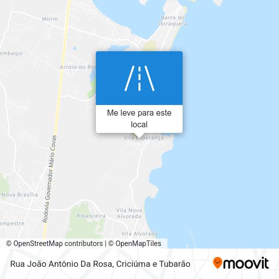 Rua João Antônio Da Rosa mapa