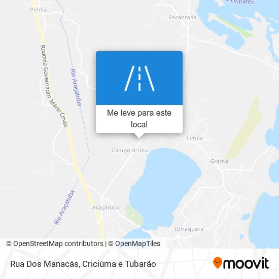 Rua Dos Manacás mapa