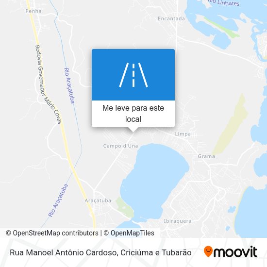 Rua Manoel Antônio Cardoso mapa