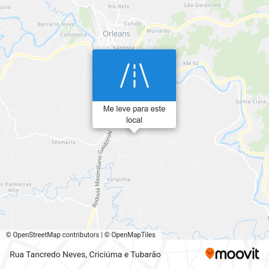 Rua Tancredo Neves mapa