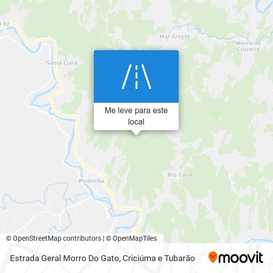 Estrada Geral Morro Do Gato mapa