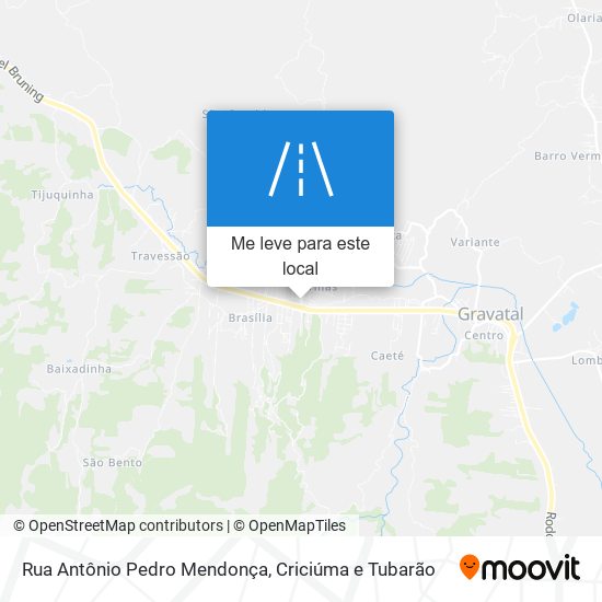 Rua Antônio Pedro Mendonça mapa