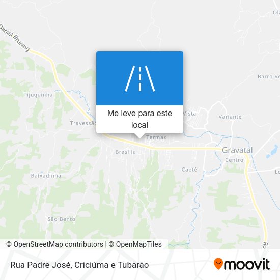 Rua Padre José mapa