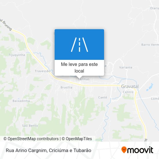 Rua Arino Cargnim mapa