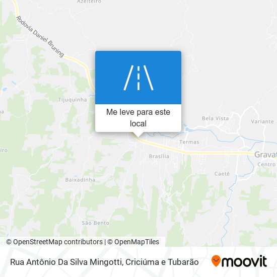 Rua Antônio Da Silva Mingotti mapa