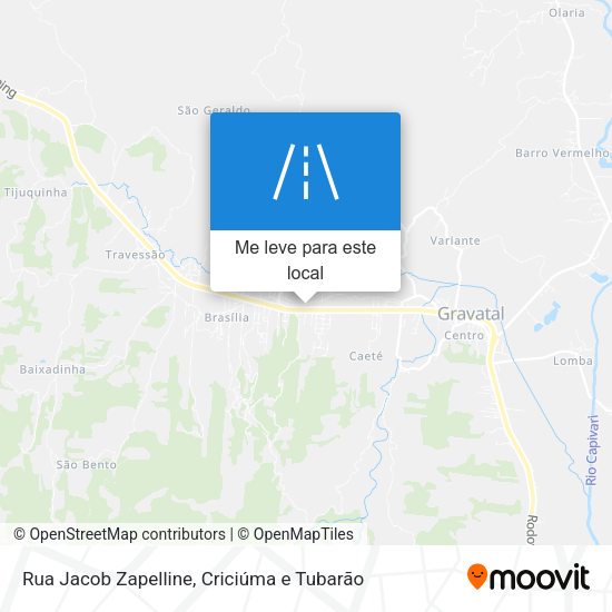 Rua Jacob Zapelline mapa