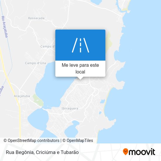 Rua Begônia mapa