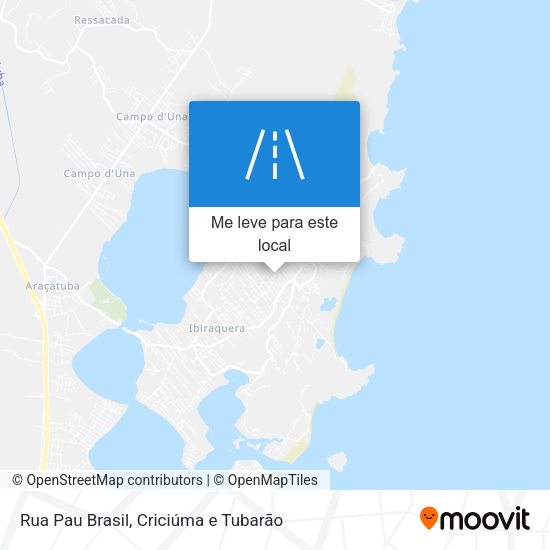 Rua Pau Brasil mapa