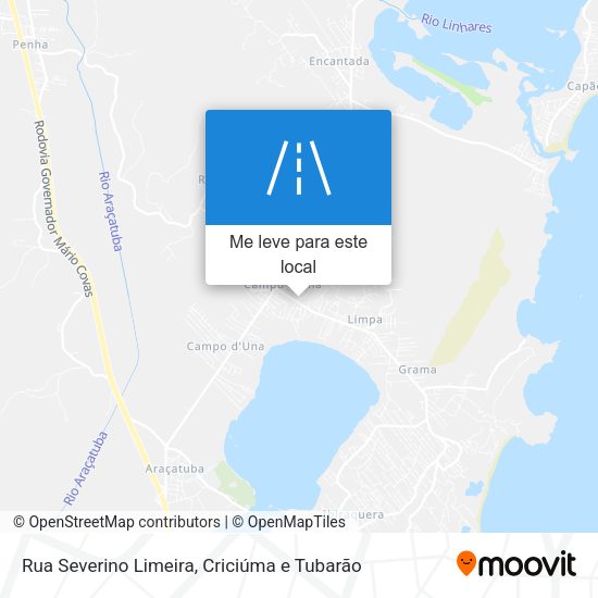Rua Severino Limeira mapa