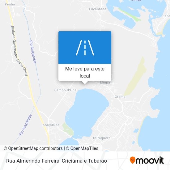 Rua Almerinda Ferreira mapa