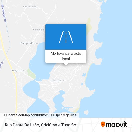 Rua Dente De Leão mapa